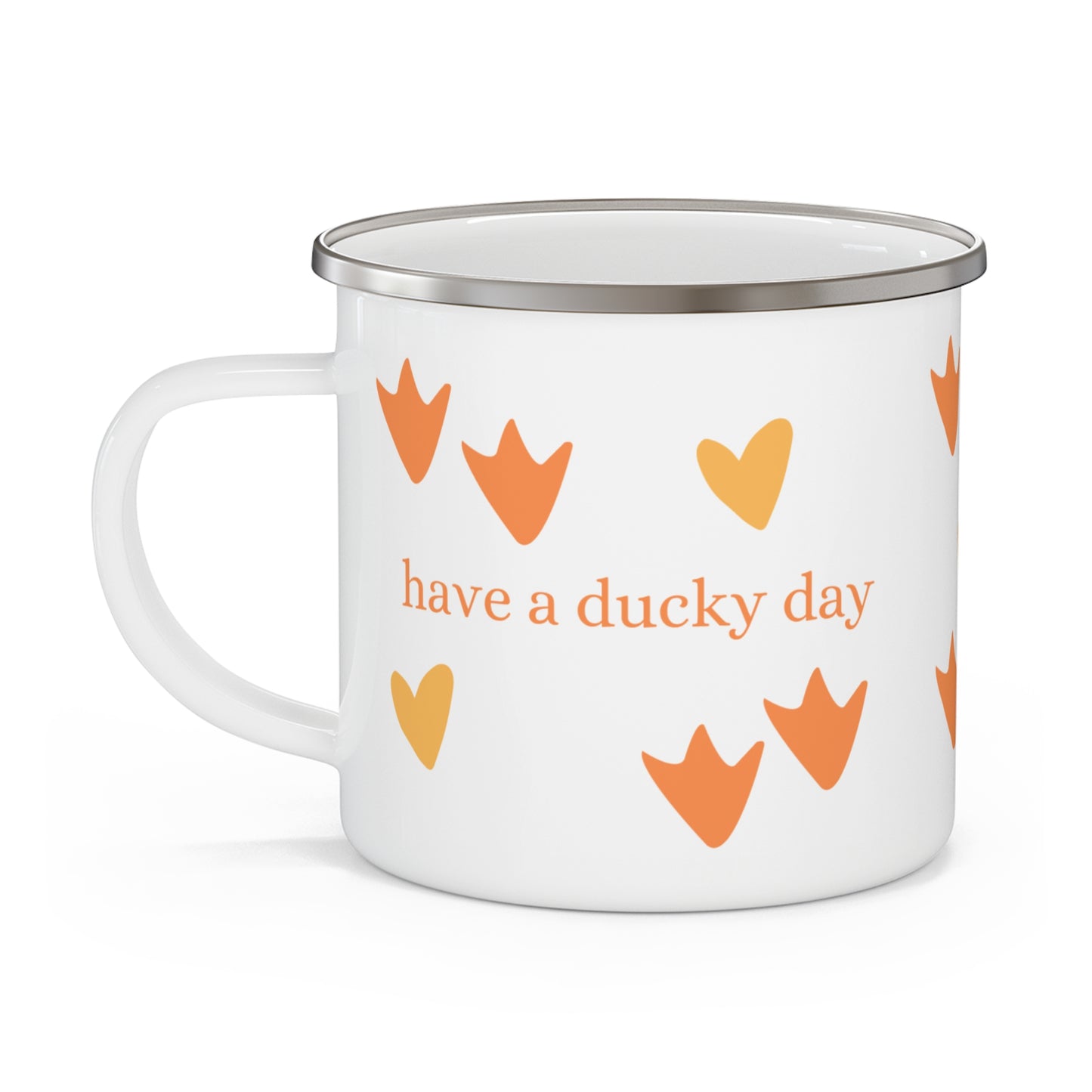 have a ducky day - Enamel Farmhouse Style Mug
