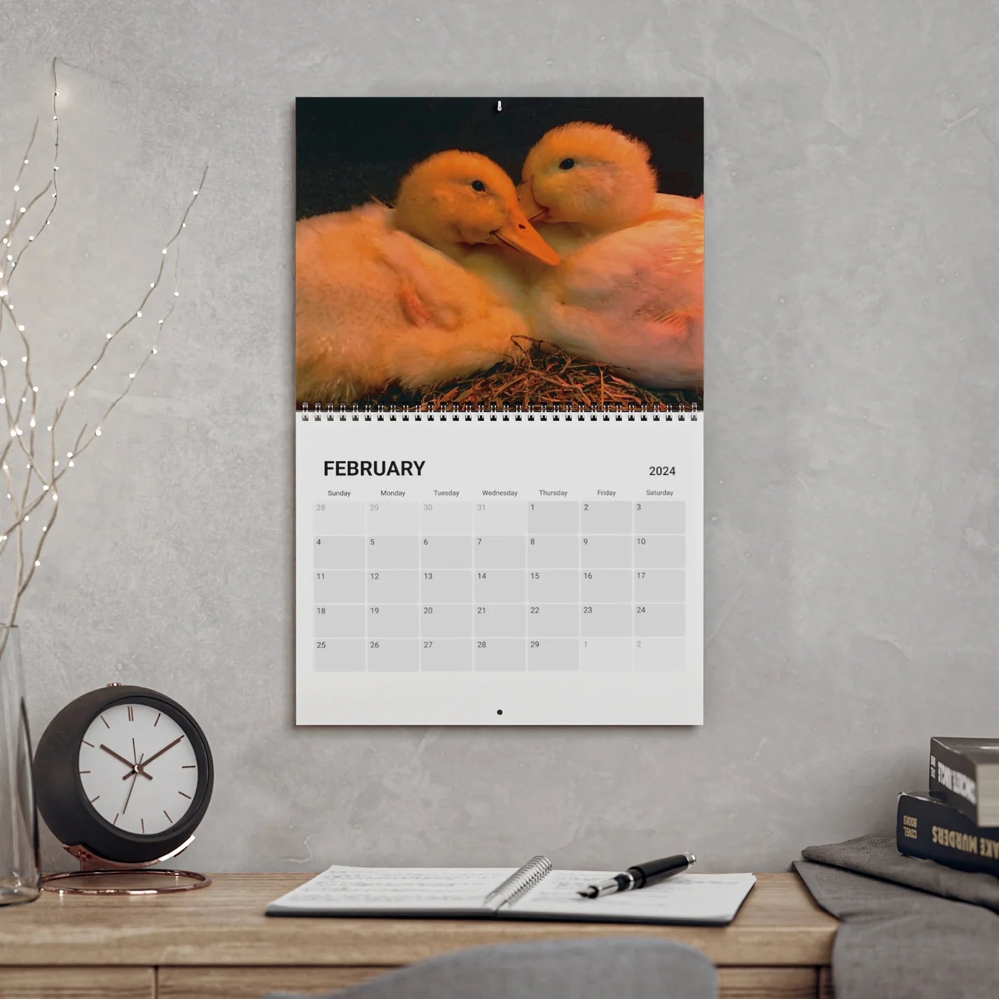 Backyard Ducks 2024 Wall Calendar