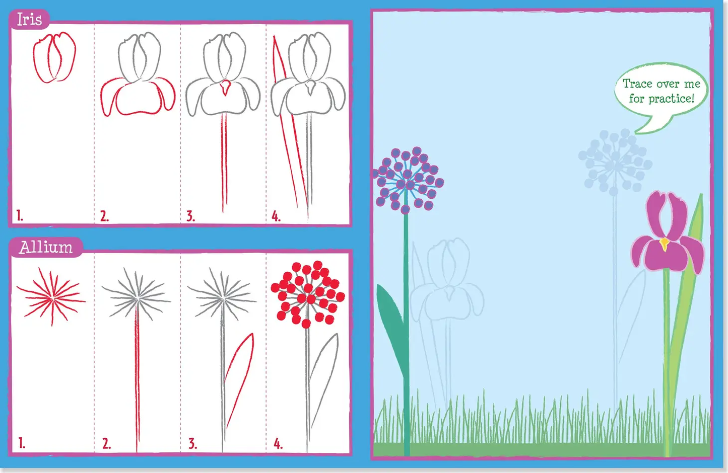 Learn To Draw … Flower Garden!