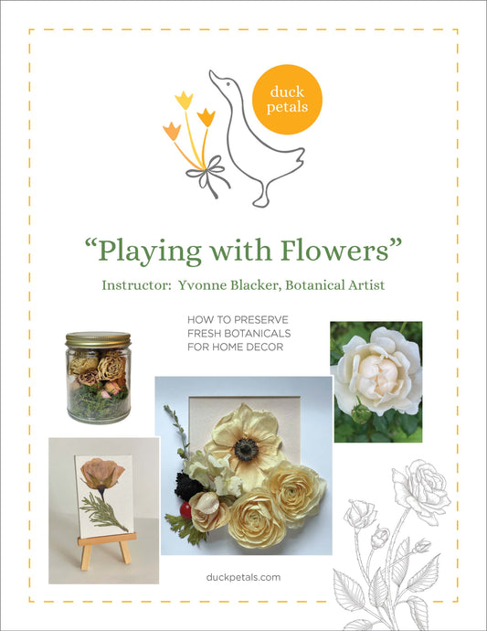 "Playing with Flowers" online course starts May 20, 2024