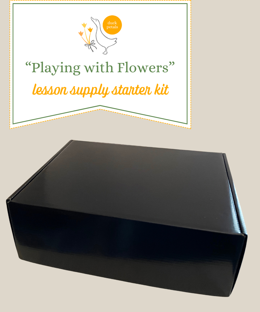 "Playing with Flowers" Online Course with Lesson Supply Starter Kit