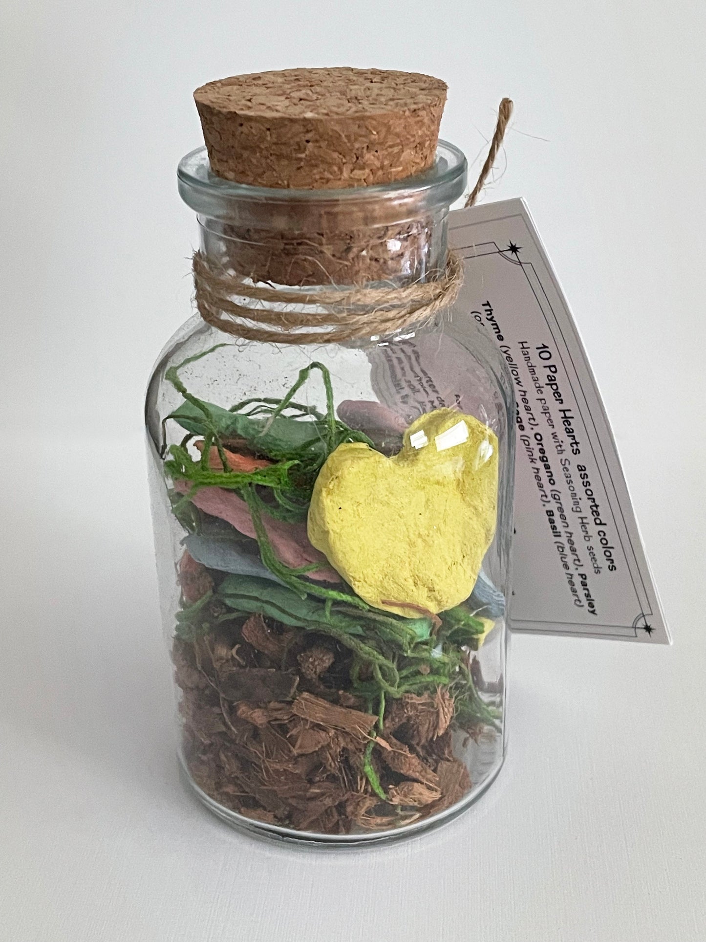 Seasoning Herbs Seeded Paper in Glass Jar