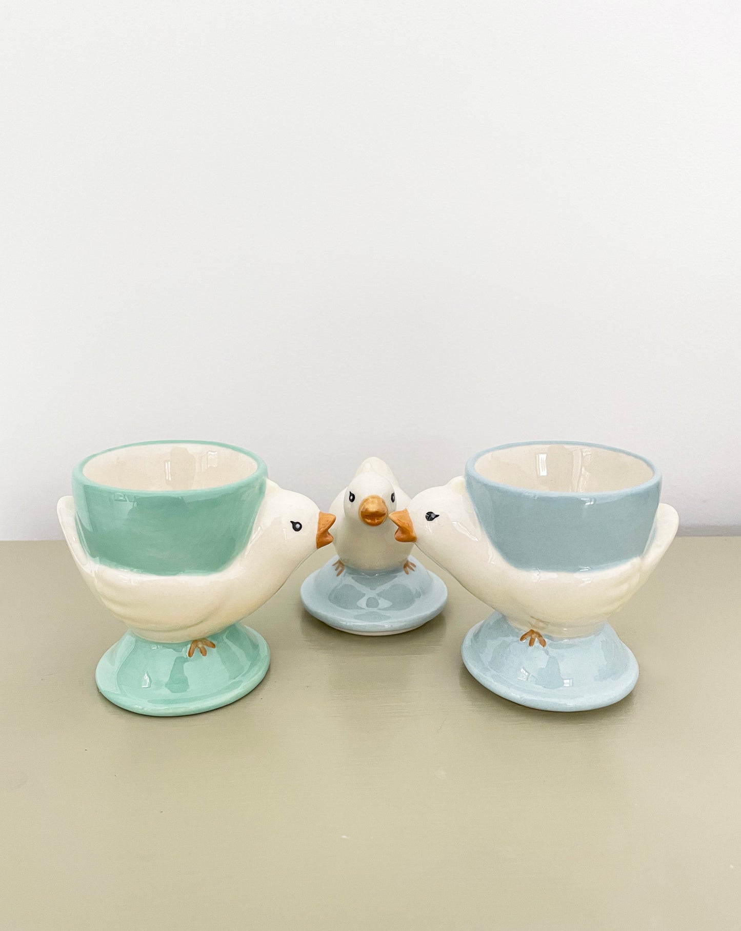 Chicken and Egg Cups, stacked set of 3