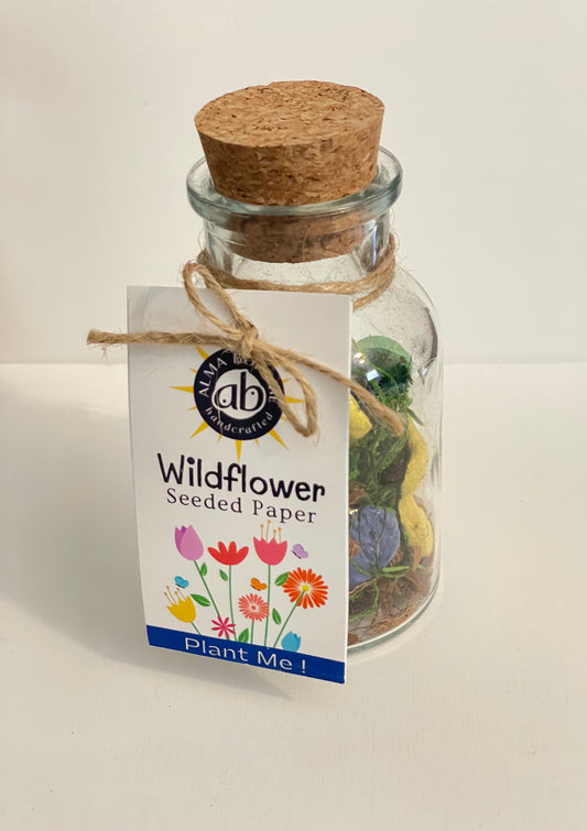 Wildflowers Seeded Paper in Glass Jar